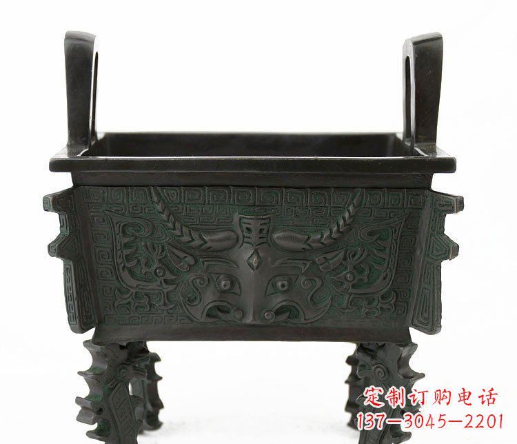 运城精致的牛头铜鼎铜雕