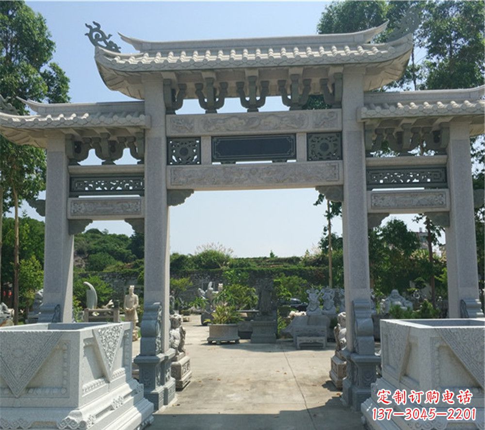 运城全国厂家特制农村石牌坊雕塑