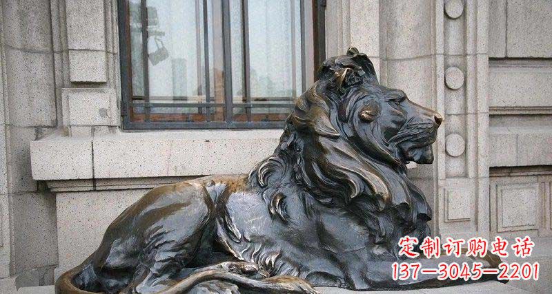 运城心动不如行动,西洋狮子铜雕真实还原精美