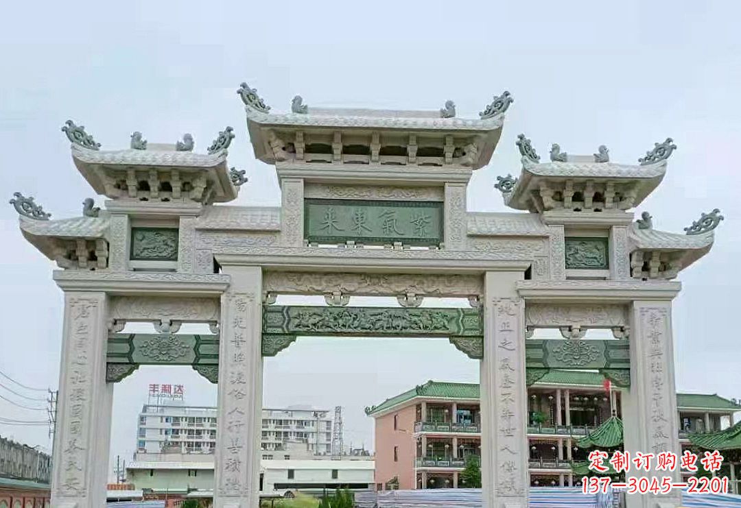 运城精美的牌楼石雕雕塑
