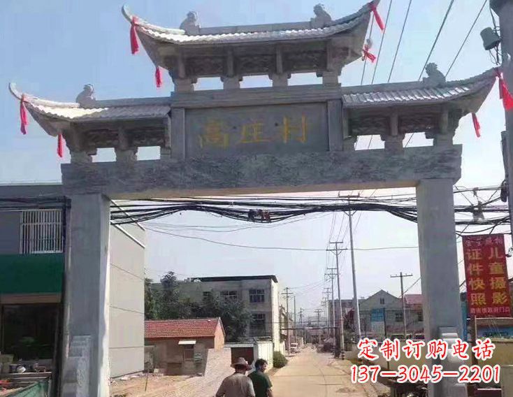 运城牌楼石雕塑,为家庭装饰带来精致灵动