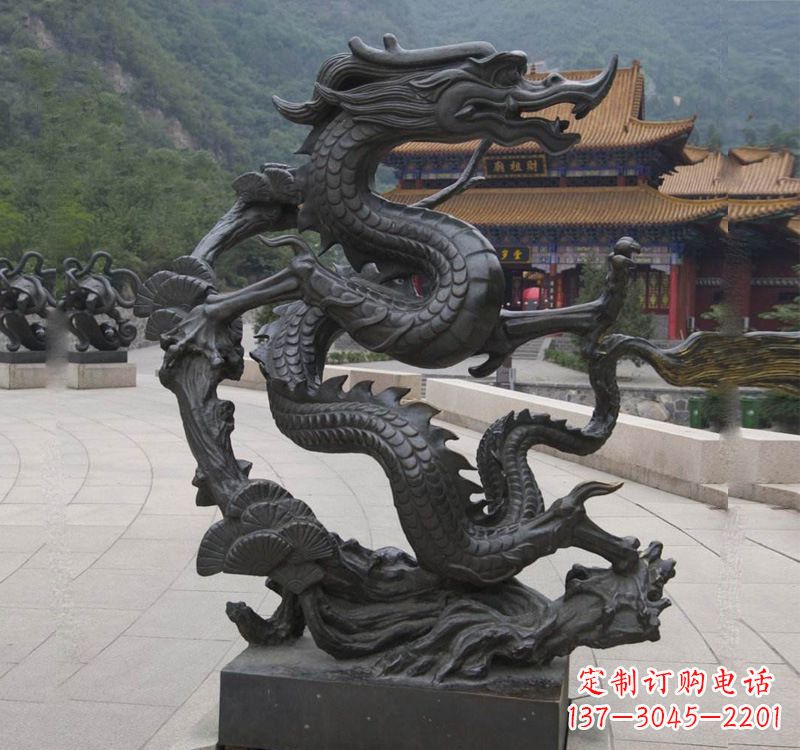 运城超群绝伦的盘龙铜雕