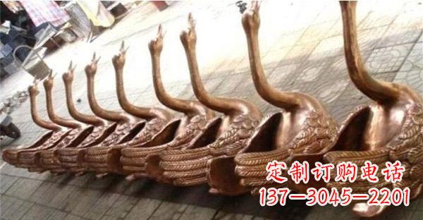 运城优雅迷人的天鹅铜雕塑