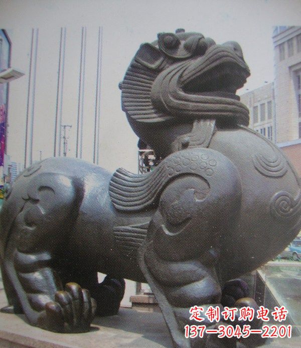 运城中领雕塑:精致貔貅古代神兽铜雕
