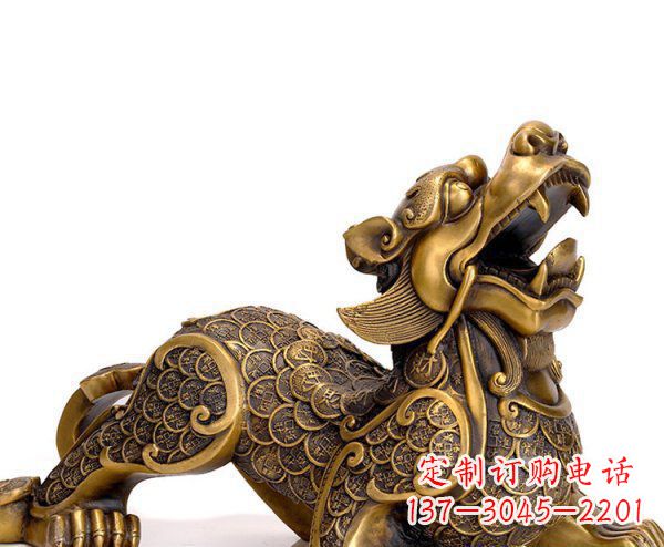 运城精美铜质貔貅神兽雕塑
