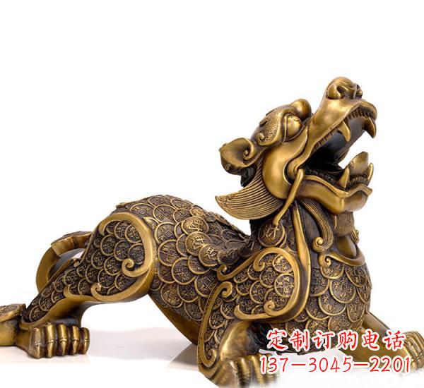 运城特色貔貅铜雕,精致美观,福祉永存