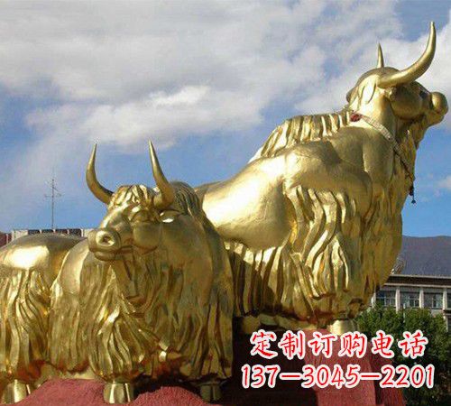 运城牦牛铜雕,传承西藏文化的质朴美感