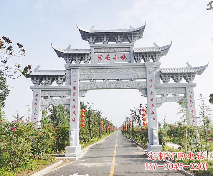 运城青石牌坊雕塑,定制精美而高品质