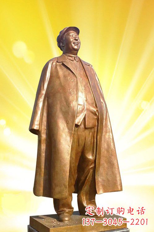 运城严格掌控:毛主席大衣装置雕塑