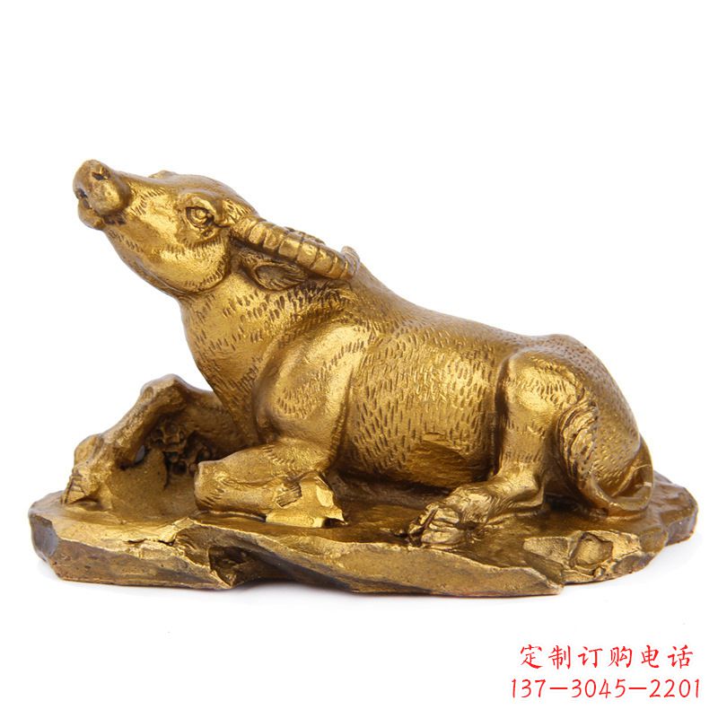 运城优雅高贵的铸铜牛雕塑