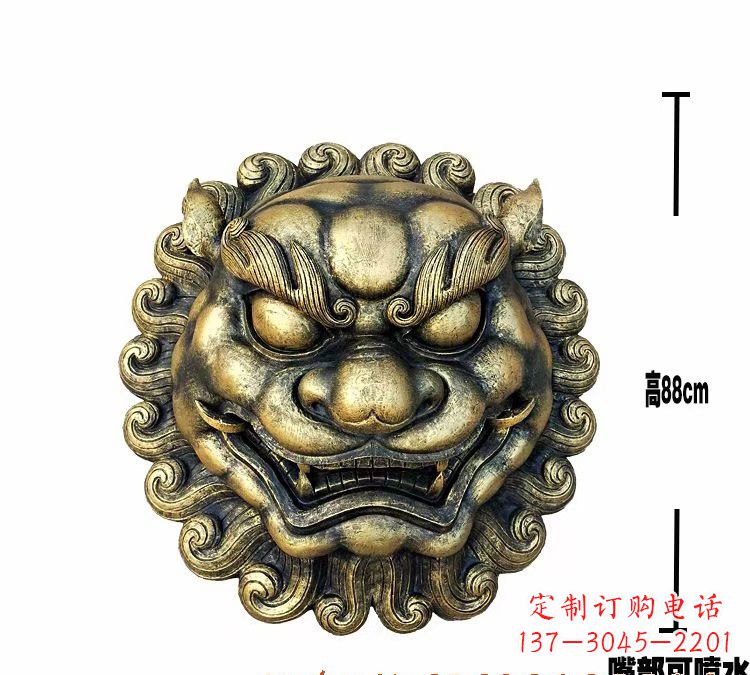 运城领雕品质狮子头铜雕