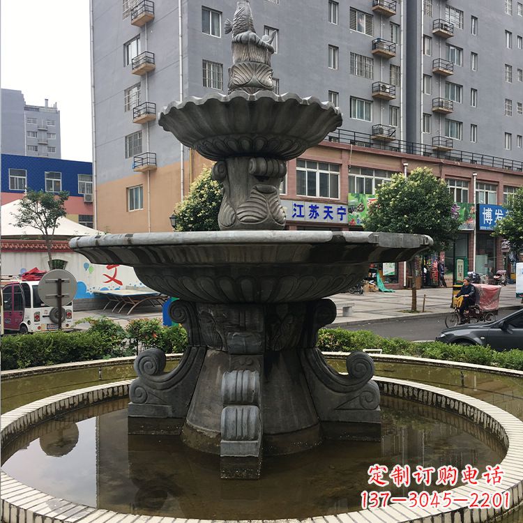 运城石材石雕喷泉:高品质的室外装饰艺术品