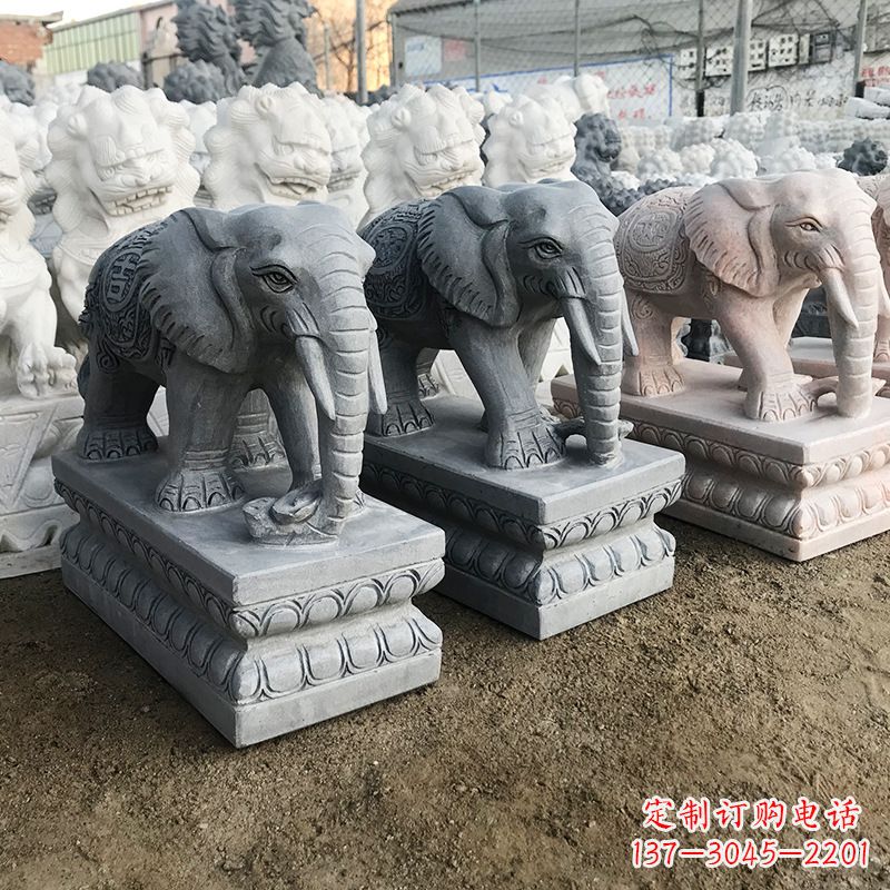 运城中领雕塑:精美大象雕塑