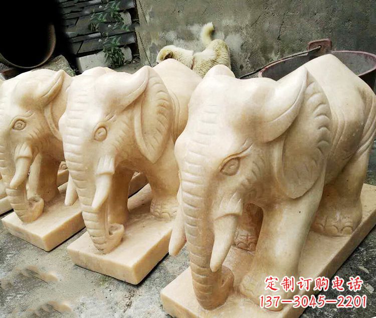 运城石雕大象喷水雕塑,令人惊叹的艺术之作