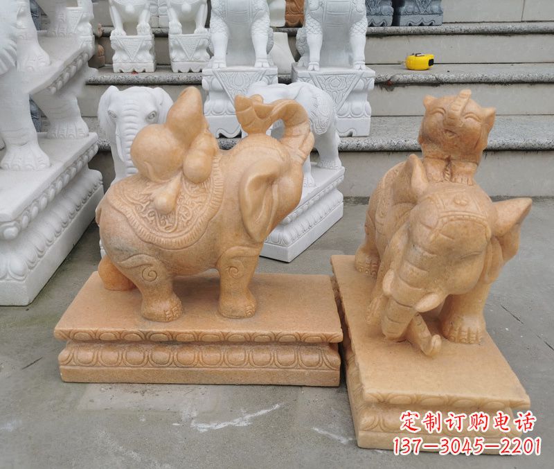 运城完美还原静谧大象雕塑