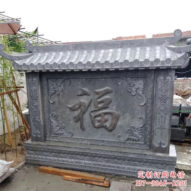 运城中领雕塑：福字雕塑，点缀婚房庭院