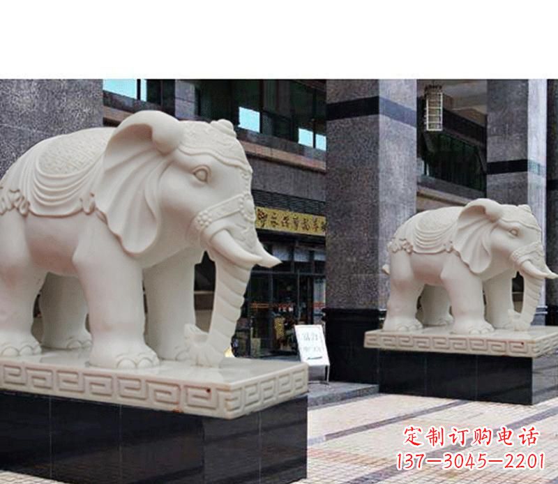 运城最佳选择——石雕酒店大象雕塑