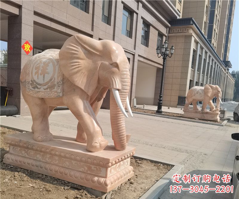 运城石雕卷鼻大象