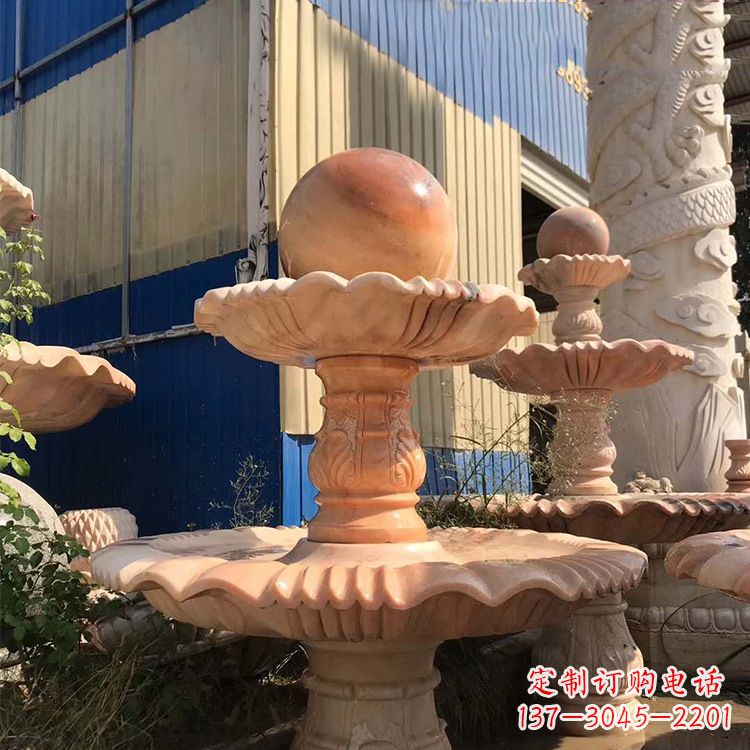 运城石雕五福临门风水球
