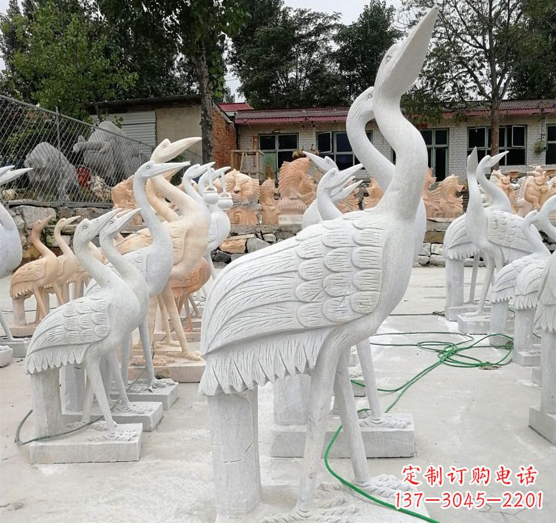 运城石雕小仙鹤