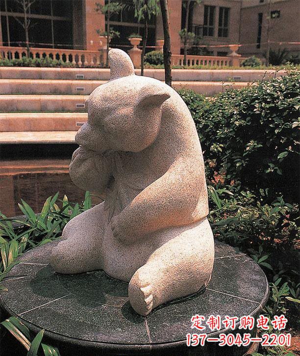 运城石雕熊猫