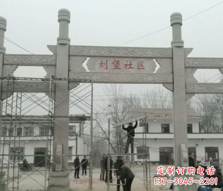 运城石牌坊道路石雕