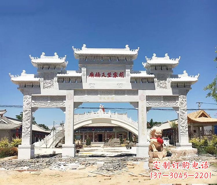 运城石牌坊的雕刻