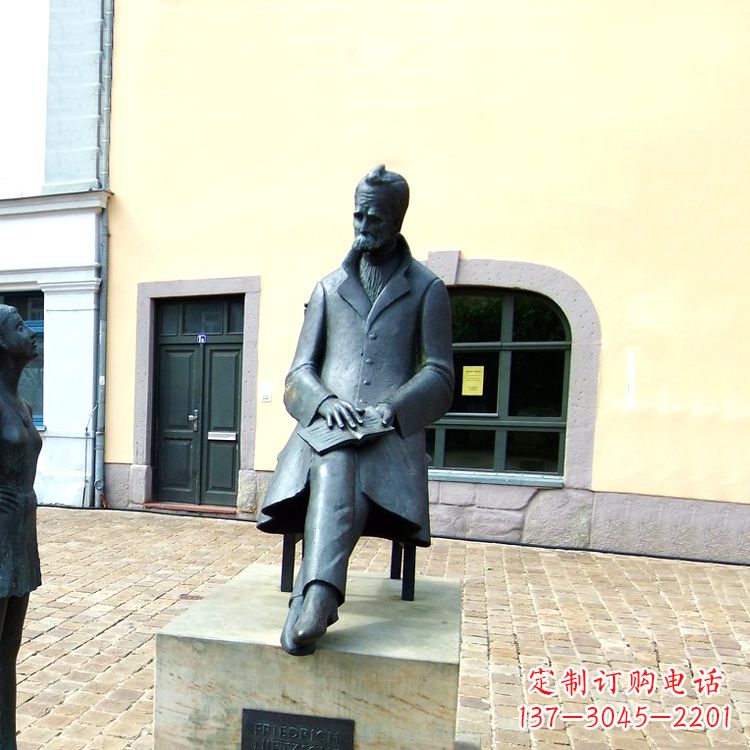 运城世界名人德国著名哲学家尼采铜雕景观雕塑