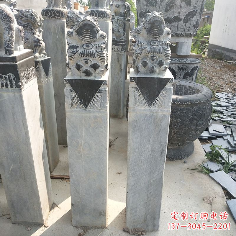运城拴马桩石雕