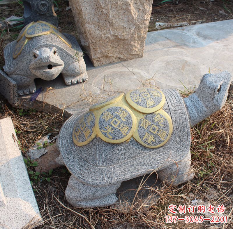 运城水池乌龟石雕