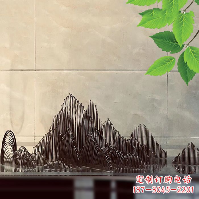 运城水景水池不锈钢假山雕塑