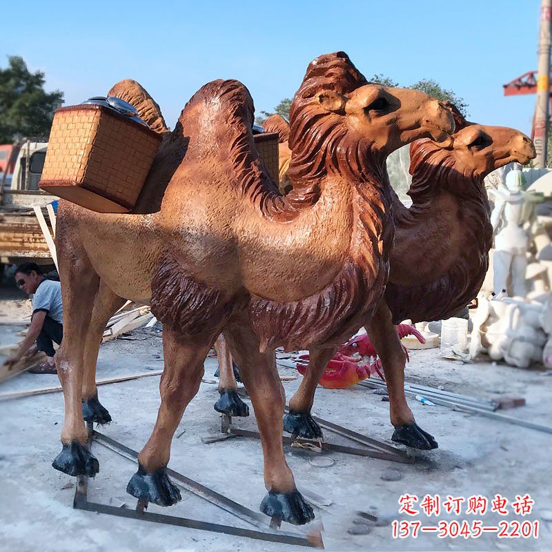 运城丝绸之路仿真骆驼雕塑