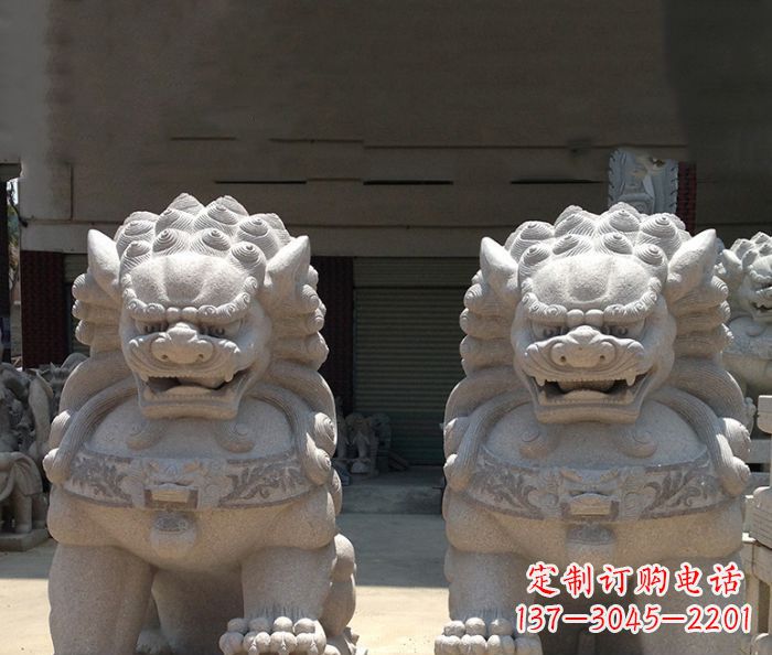 运城寺庙景观仿古镇宅石狮子