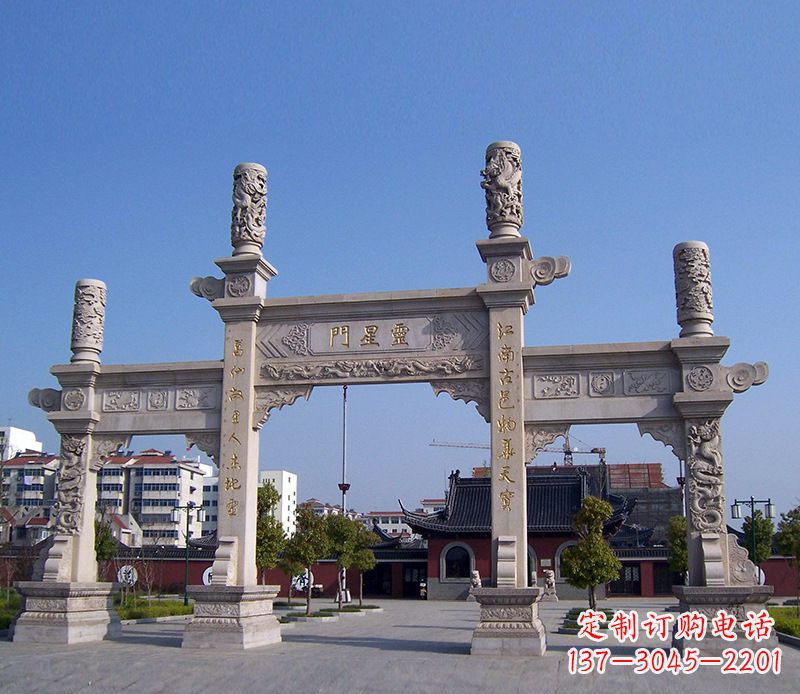 运城寺庙景观石牌坊