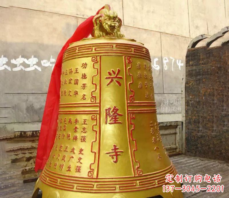 运城寺庙景观铜钟雕塑