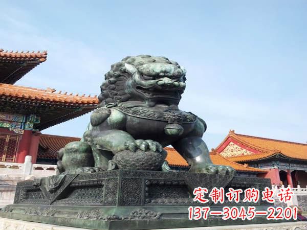 运城寺庙青铜狮子