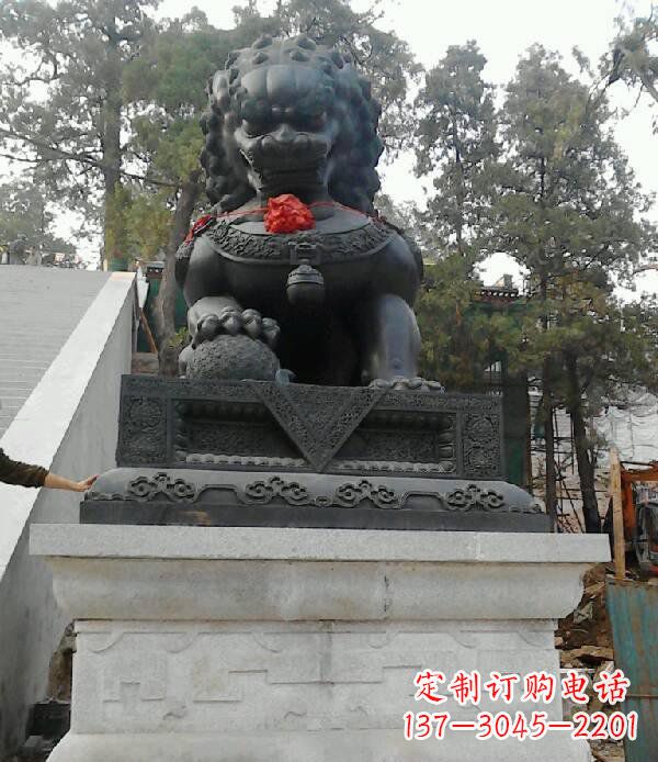 运城寺庙狮子铜狮子雕塑