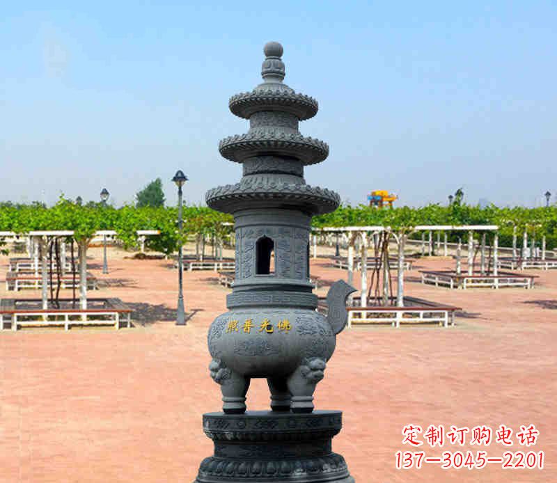 运城寺庙塔铜雕香炉