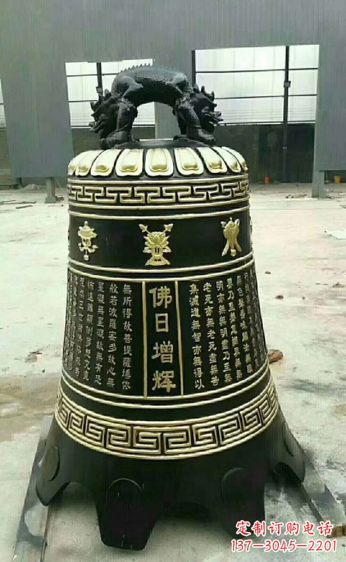 运城寺庙铜钟雕塑 (6)