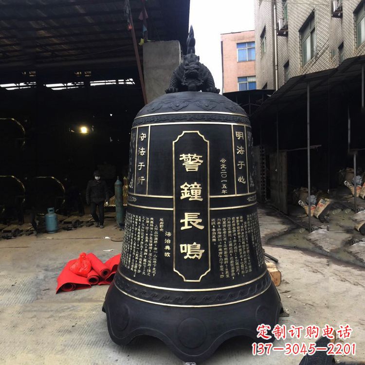 运城寺庙铜钟雕塑