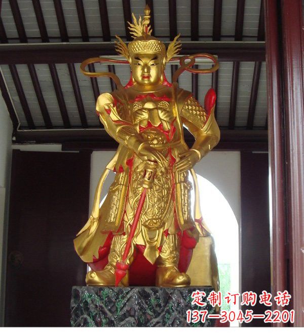 运城寺庙韦陀菩萨铜雕