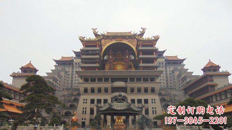 运城寺庙圆香炉铜雕