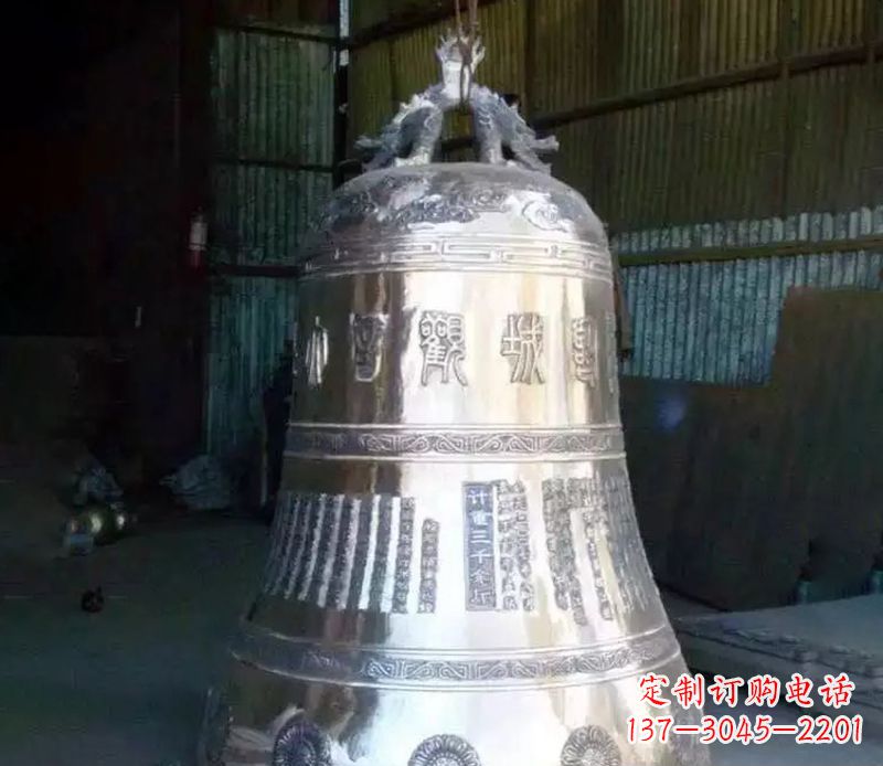 运城寺庙铸铁铜钟雕塑