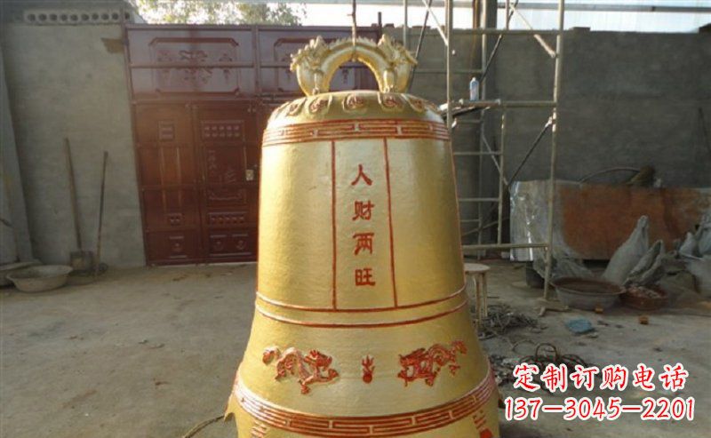 运城寺庙铸铜钟雕塑