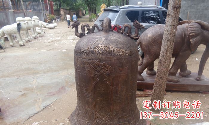 运城寺庙铸铜钟铜雕 (3)
