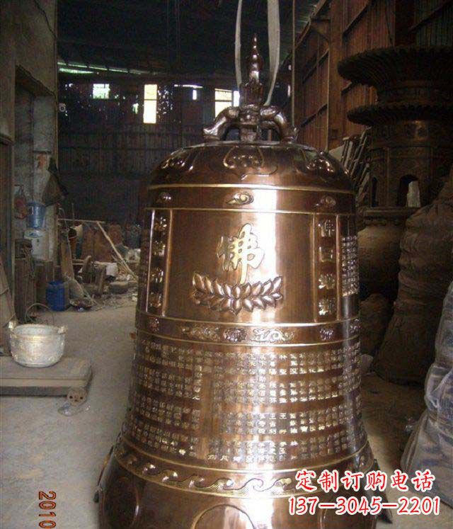 运城寺庙铸铜钟铜雕