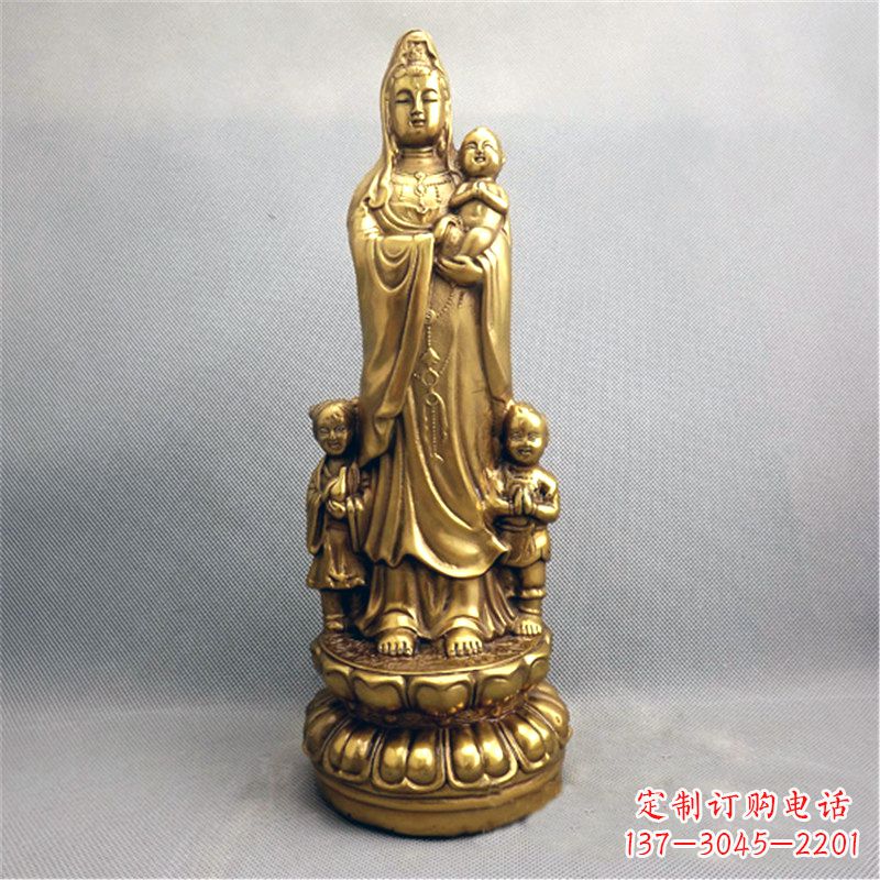 运城送子观音纯铜雕塑