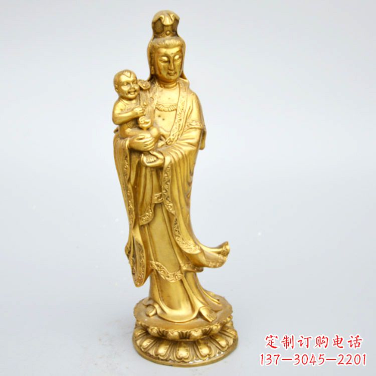 运城送子观音铜雕