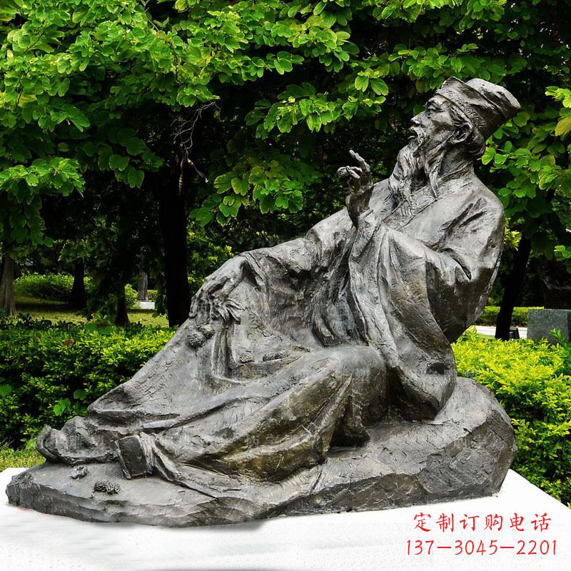 运城苏轼雕像古代历史名人北宋著名文学家书画家铜雕