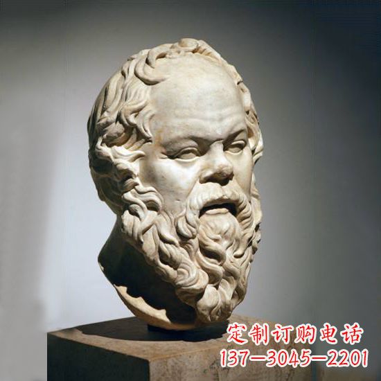 运城苏格拉底石雕头像